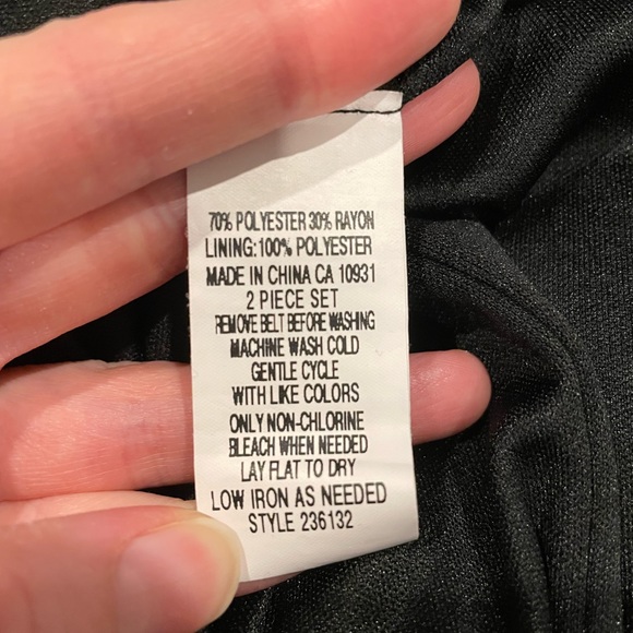 3 Piece Laura Black Dress - Picture 10 of 10